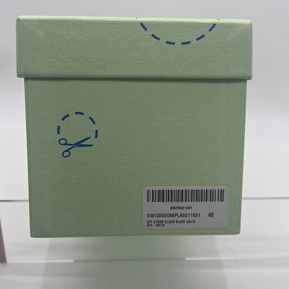 Off-White NWB Off Stamp Logo Sliders Black/White - Picture 12 of 16